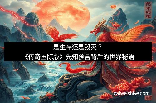 是生存还是毁灭？《传奇国际版》先知预言背后的世界秘语